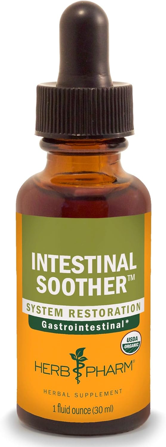 Herb Pharm Certified Organic Intestinal Soother Liquid Herbal Formula