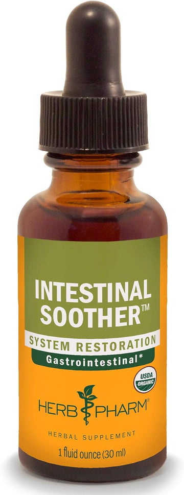 Herb Pharm Certified Organic Intestinal Soother Liquid Herbal Formula