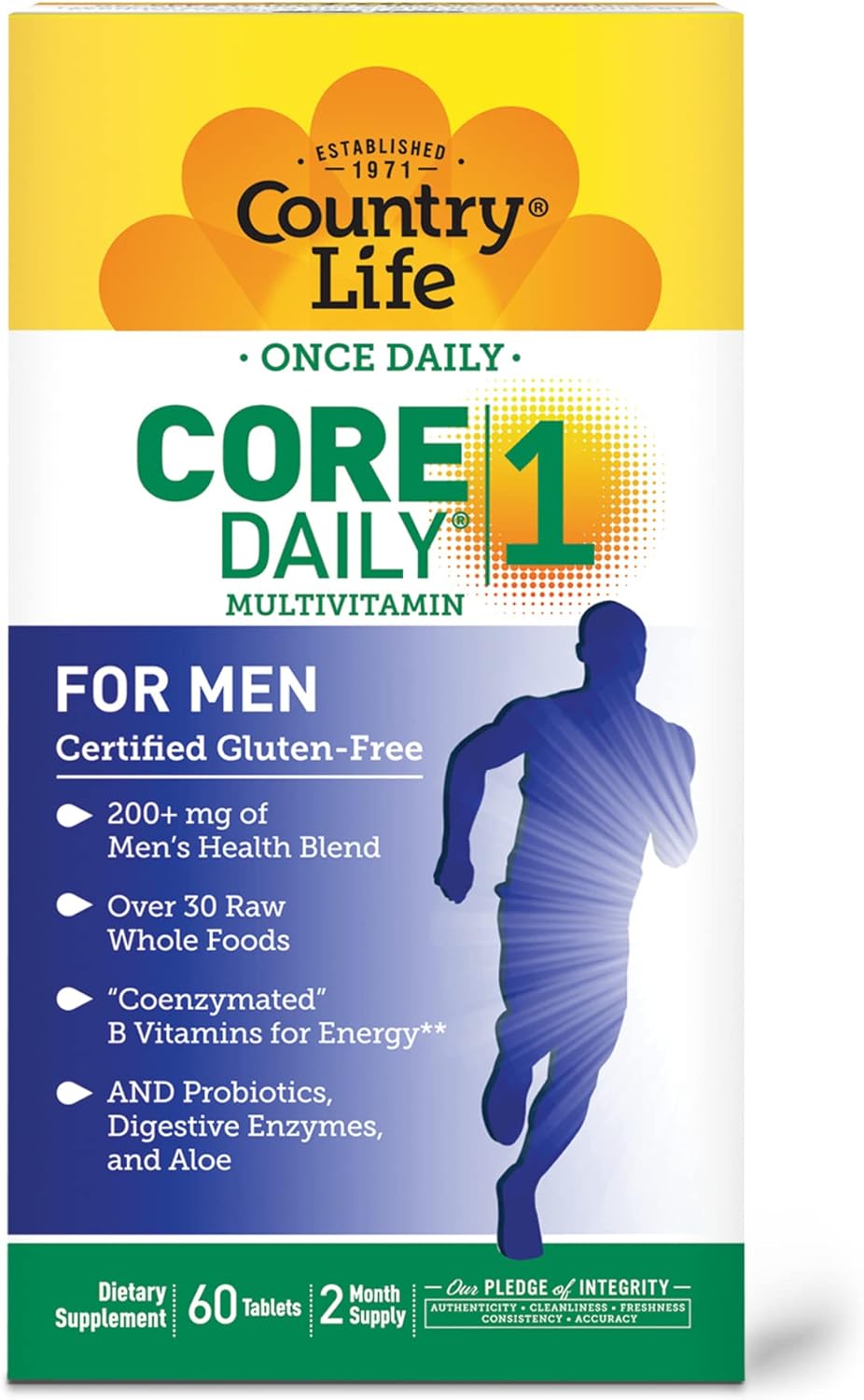 Country Life Core Daily 1 for Men Tablets, 60 Count