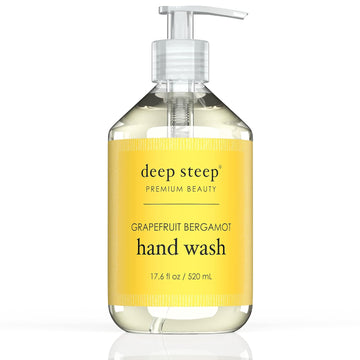 DEEP STEEP Grapefruit Bergamot Liquid Hand Soap, 17.6 FZ