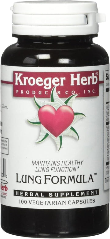 Kroeger Herb Lung Formula Capsules, 100 Count