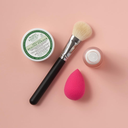 Mario Badescu Special Healing Face Powder for Oily and Troubled Skin, Reduces T-Zone Shine, Decongests Pores and Balances Excess Oil, Gentle Sulfur Powder for Skin Care