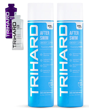 TRIHARD After-Swim Body Wash Extra Boost | Specialized Chlorine Body Wash | Swimmers Skin Protection (Pack of 2)