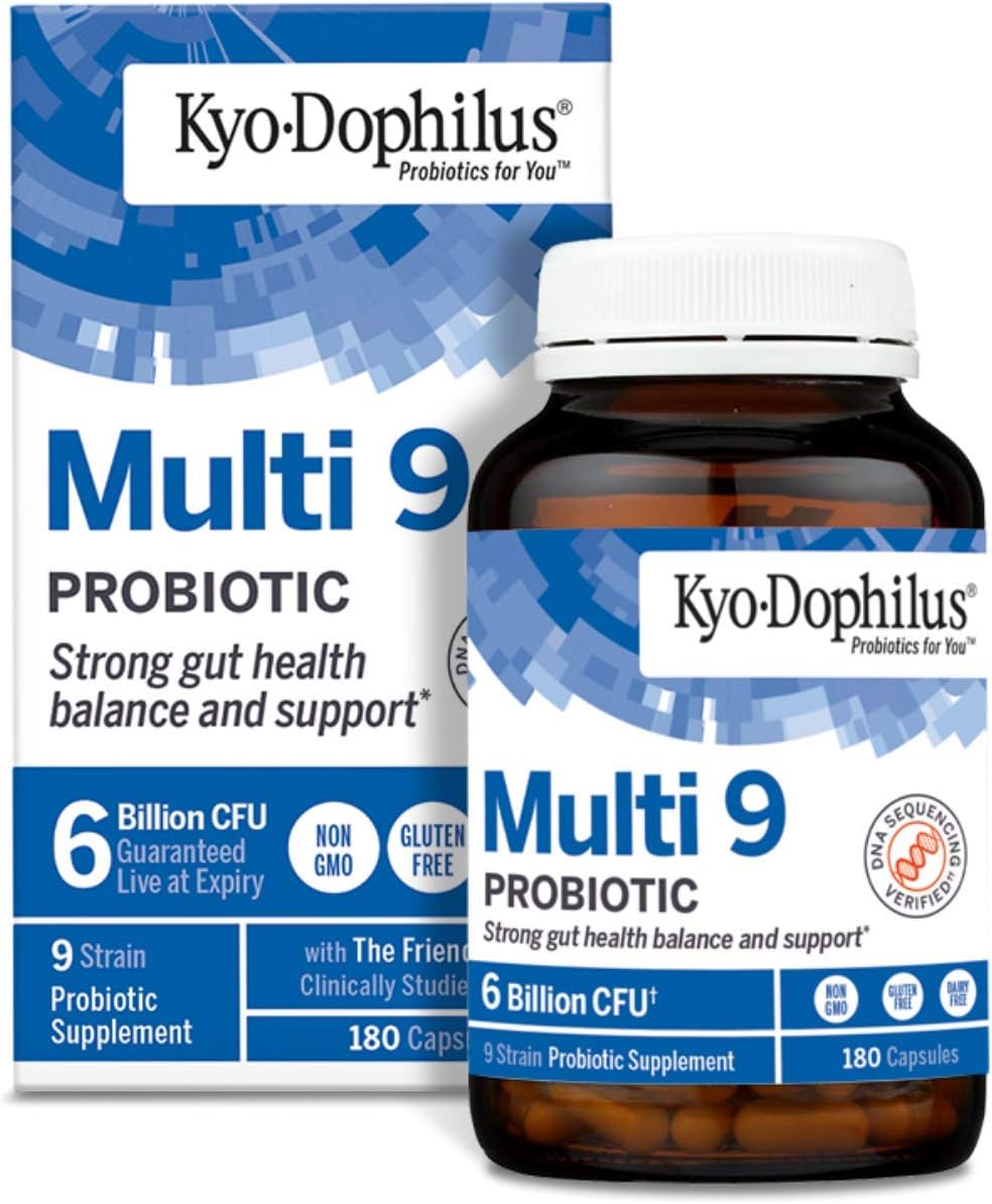 Kyolic Kyo-Dophilus Multi-9 Probiotic, For Strong Gut Health Balance A8.48 Ounces