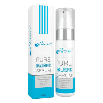 ocare Pure Hyaluronic Acid Facial Serum With Vitamin C, Jojoba, Mulberry And Vitamin E, Skin Lightening, Anti-Ageing, Hydrating, Fairness Skin Serum 50 No Paraben, No Silicone, No Sulfate