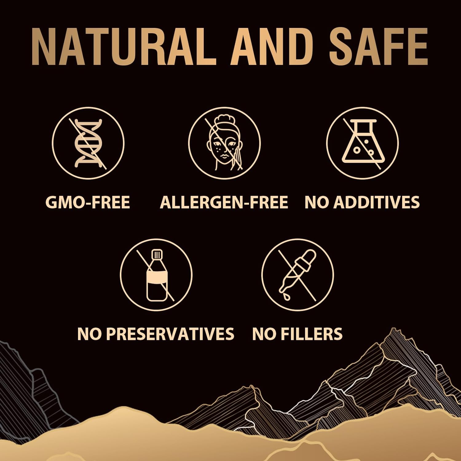 Shilajit Resin Gold Standard Shilajit - 600mg Himalayan Shilajit Blend
