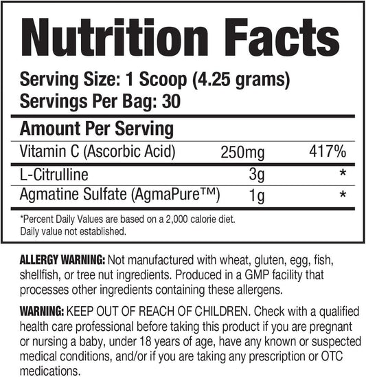 Purbolics Pump | Supports Nitric Oxide Production, Power & Strength | 1g of Agmapure, 3g of L-Citrulline, Stimulant-Free