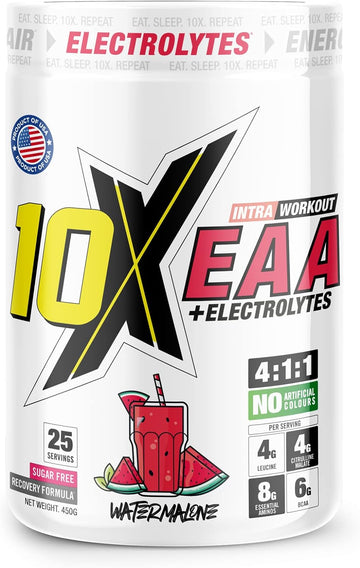 10X Athletic Full Essential Amino Acids Blend with Electrolytes, Sugar1 Kilo Grams