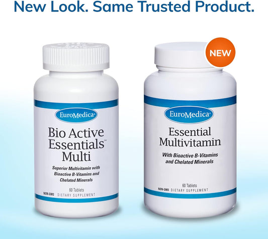 Euromedica Essential Multivitamin - 60 Tablets - With Bioactive B Vita