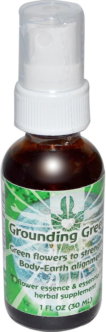 Flower Essence Services Grounding Green Spray Herbal Supplements, 1 Ounce