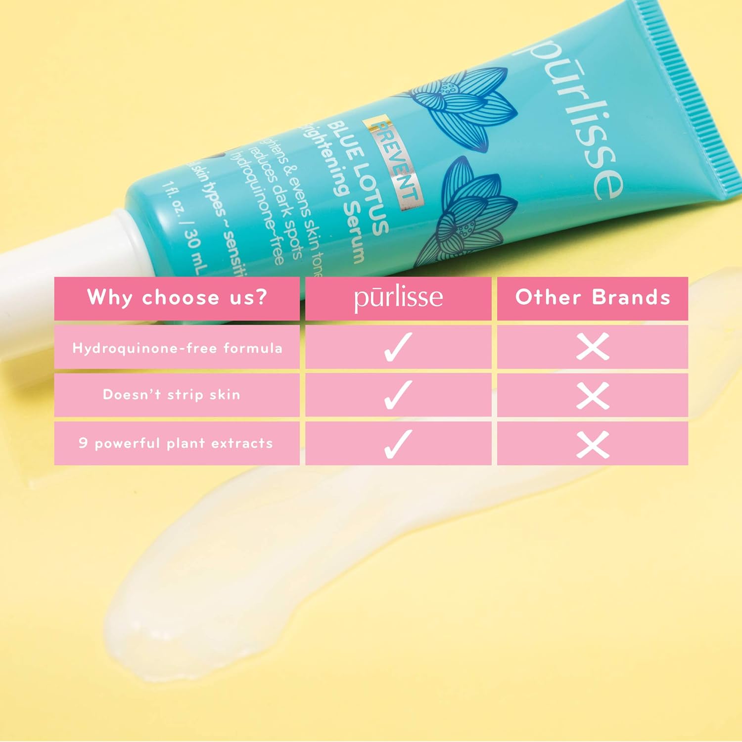 Esupli.com purlisse Blue Lotus Brightening Serum - Anti Wrinkle and Ant