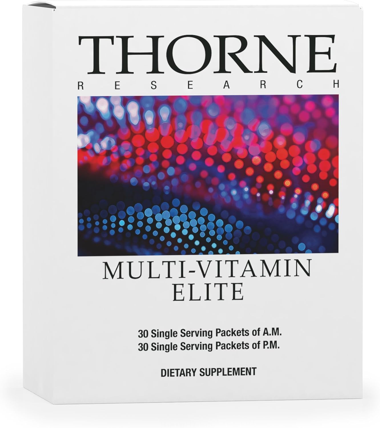 Thorne Research - Multi-Vitamin Elite Packets - A.M. and P.M. Formula to Support a High-Performance Nutrition Program - NSF Certified for Sport - 30 Single Serving Packets of AM and PM