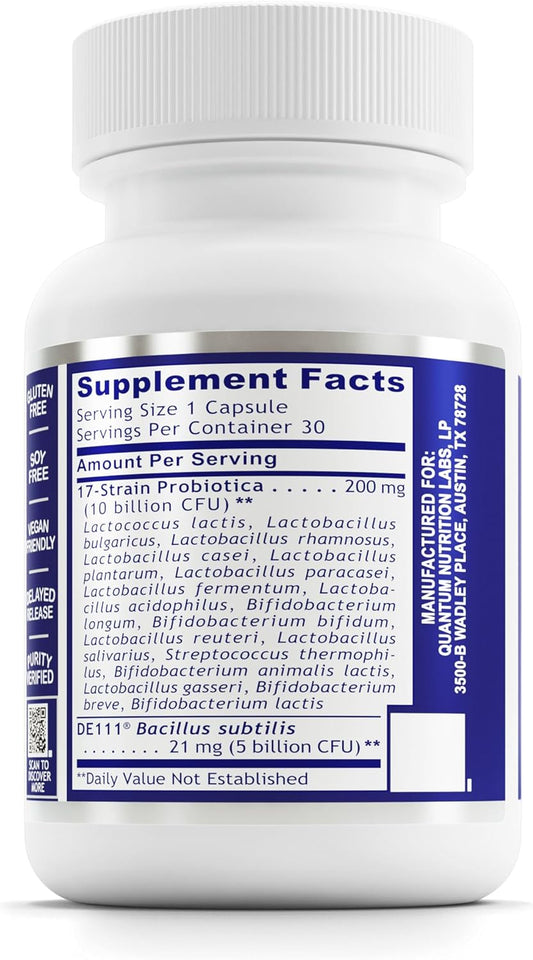 Probiotic Daily 18  Vegan With 15 Billion Cfus Per Cap  Supports Fav1.59 Ounces