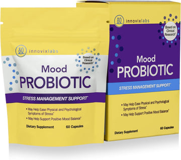 InnovixLabs Mood Probiotic Supplement - Clinically Studied Digestive &1.76 Ounces