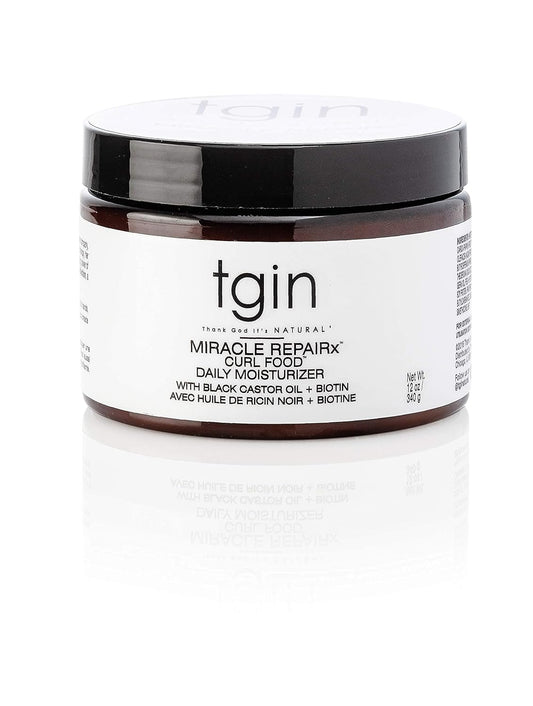 tgin Miracle RepaiRx Curl Food Daily Moisturizer For Damaged Hair - Repair - Protect - Restore - 12