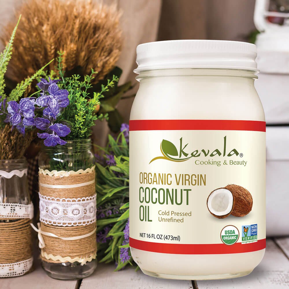 Kevala Organic Raw Coconut Oil, 16 Ounce (Pack of 2) : Every