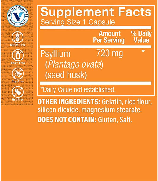 The Vitamin Shoppe Psyllium Husks ? Plantago Ovata Fiber Supplement Th