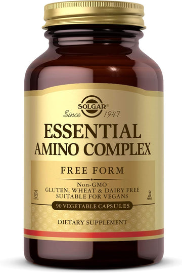 Solgar Essential Amino Complex, 90 Vegetable Capsules - Free (Pack of 2)