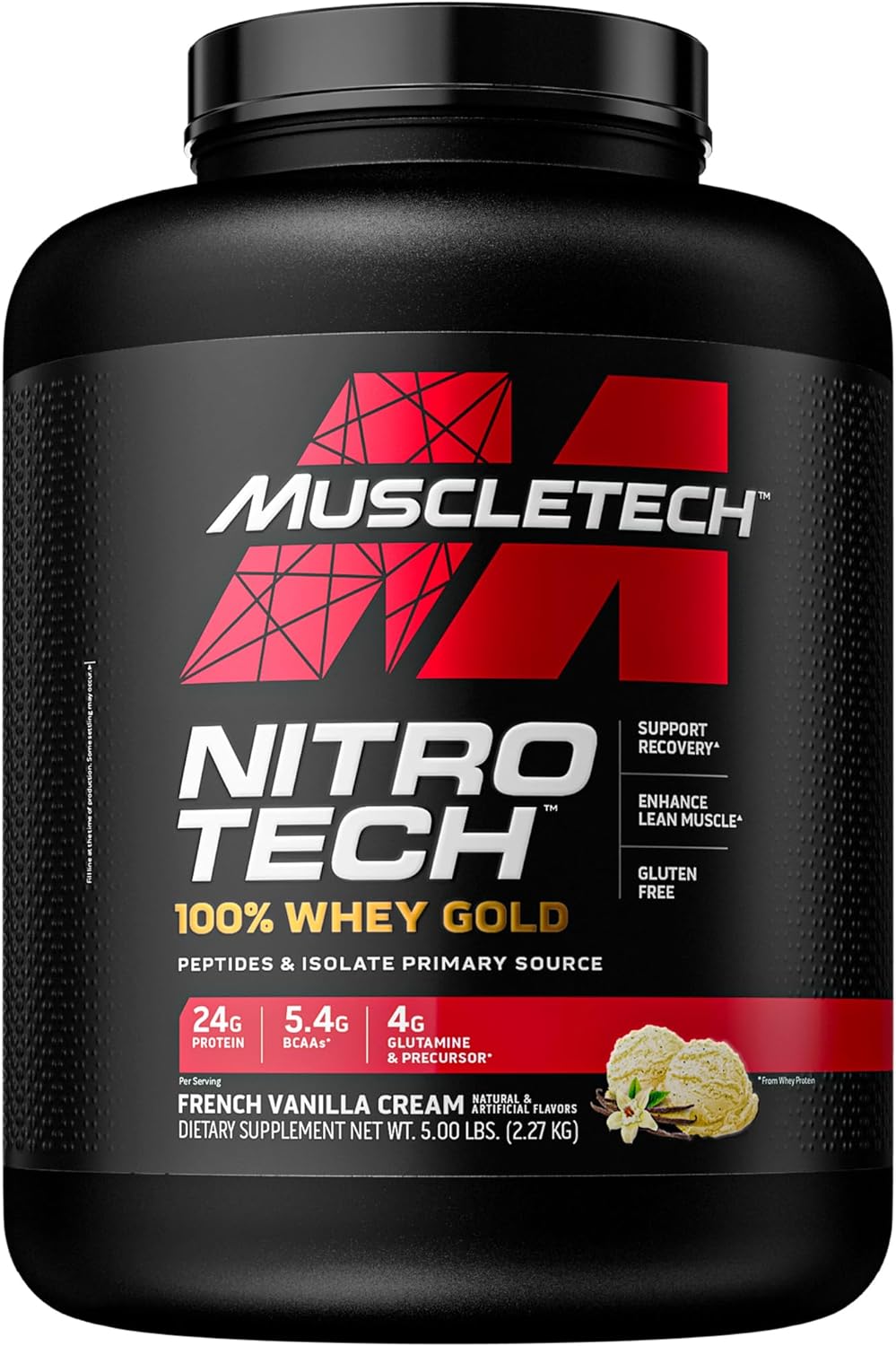 Whey Protein Powder MuscleTech Nitro-Tech Whey Gold Protein Powder Whe