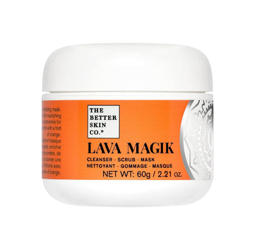 The Better Skin Co. | Lava Magik Face Cleanser / Face Scrub and Facial Mask | Exfoliating French Volcanic Lava | Pore Cleansing, Blackhead Reducing, Skin Tightening Cream | 4