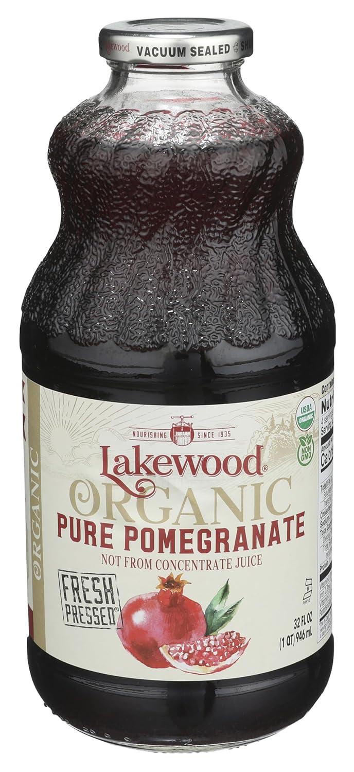 Lakewood, Organic Pure Pomegranate Juice, 32 Fl Oz Bottle