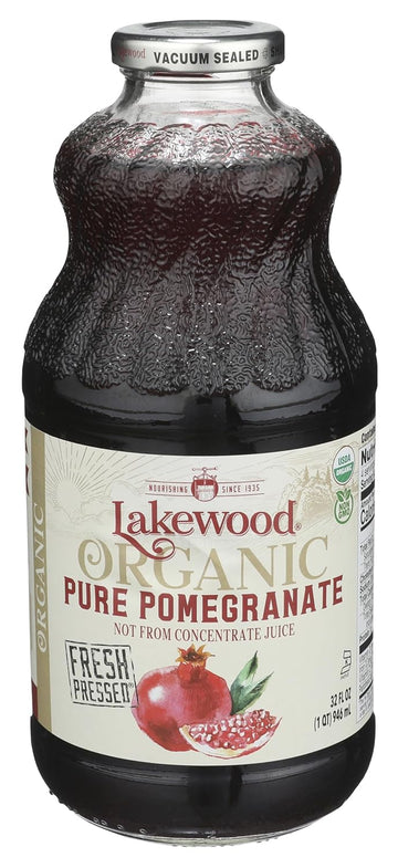 Lakewood, Organic Pure Pomegranate Juice, 32 Fl Oz Bottle