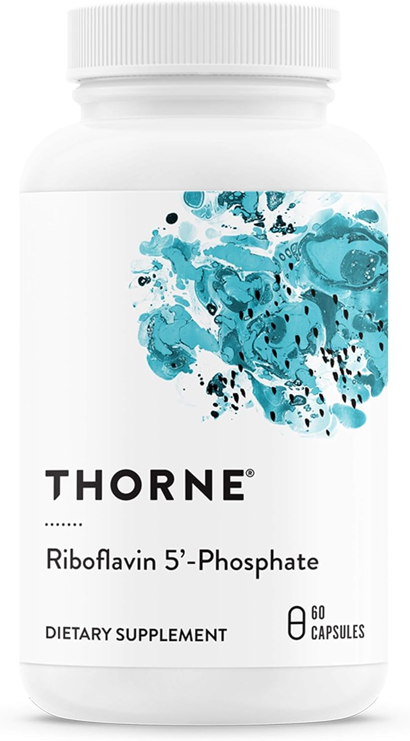 Thorne Riboavin 5'-Phosphate - Bioactive Form of Vitamin B2 for Methylation Support - 60 Capsules