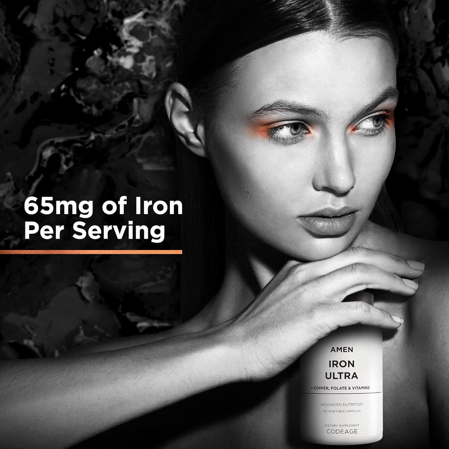 Amen Iron Ultra Supplement + Copper, Folate, Vitamin C and Vitamin B12