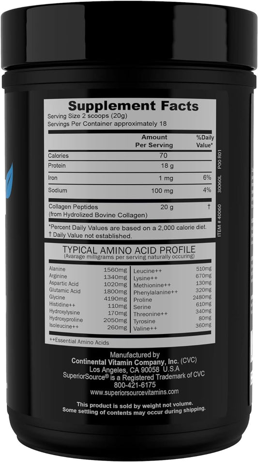 Superior Source Hydrolyzed Collagen Peptides, Types 1 & 3 Po