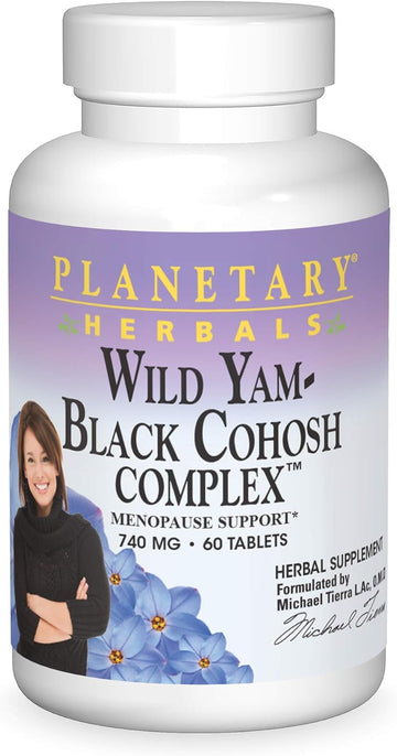 Planetary Herbals Wild Yam-Black Cohosh Complex Tablets, 60 Count