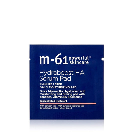 M-61 Hydraboost HA Serum Pad- 10 Treatments- 48 hour moisturizing and firming serum pad with hyaluronic, vitamin B5 & E