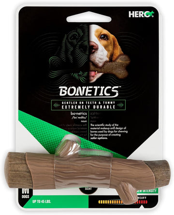 Hero Bonetics Stick, Wood Scent Chewable Dog Toy, Gentle On Teeth & Tummy