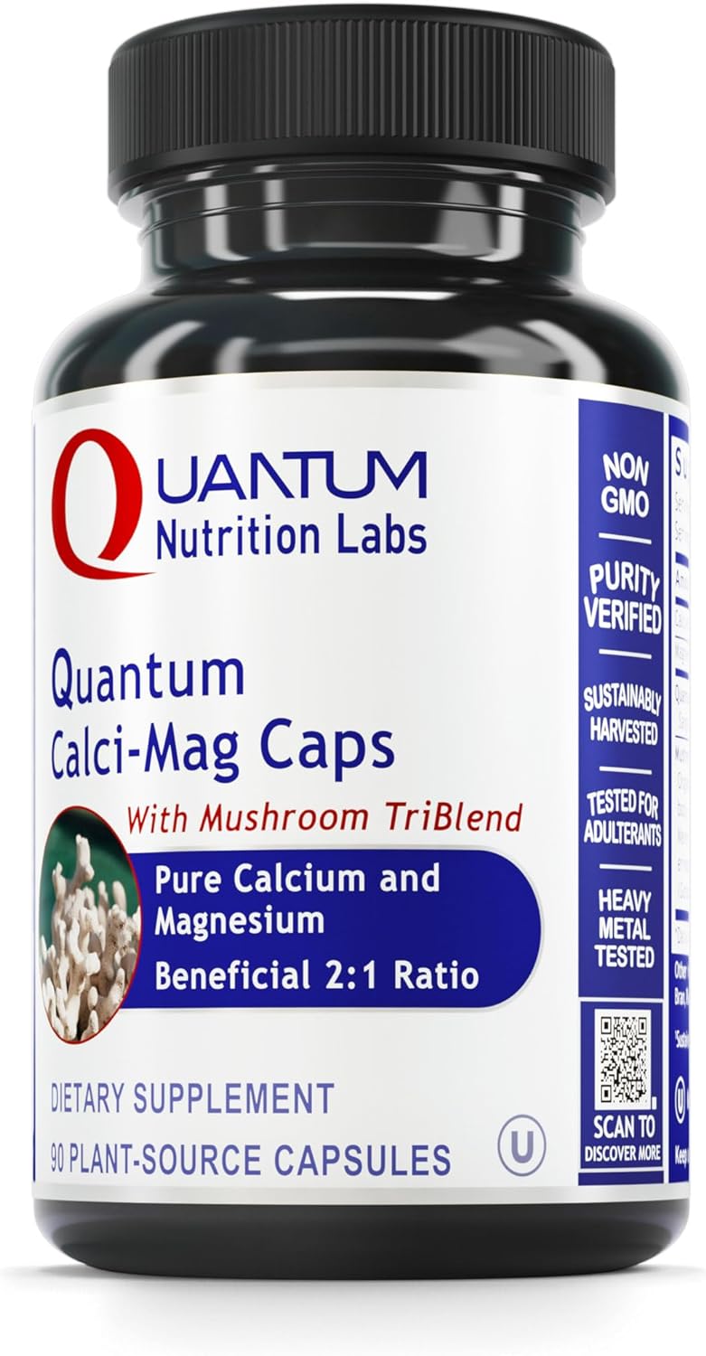 Quantum Calci-Mag (90 Plant Sourced Capsules) - Pure Calcium and Magne