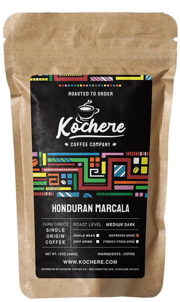 Single Origin Organic Honduran Ground Coffee, (Org SHG EP) Specialty Coffee - Fair Trade, Medium Dark Roast, 100% Arabica Coffee Beans - Roasted to Order