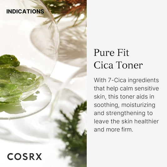 COSRX Pure Fit CICA Toner, 150 / 5.07 . | Soothing Toner | Centella Asiatica Facial Toning Water | Korean Skincare, Animal Testing Free, Sulfates Free, Paraben Free