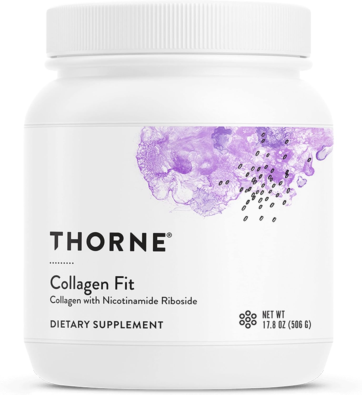 Thorne Collagen Fit - Unavored Collagen Peptides Powder with Nicotinamide Riboside -15g of Collagen Peptides and 14g Protein per serving - NSF Certified for Sport - 17. - 30 servings