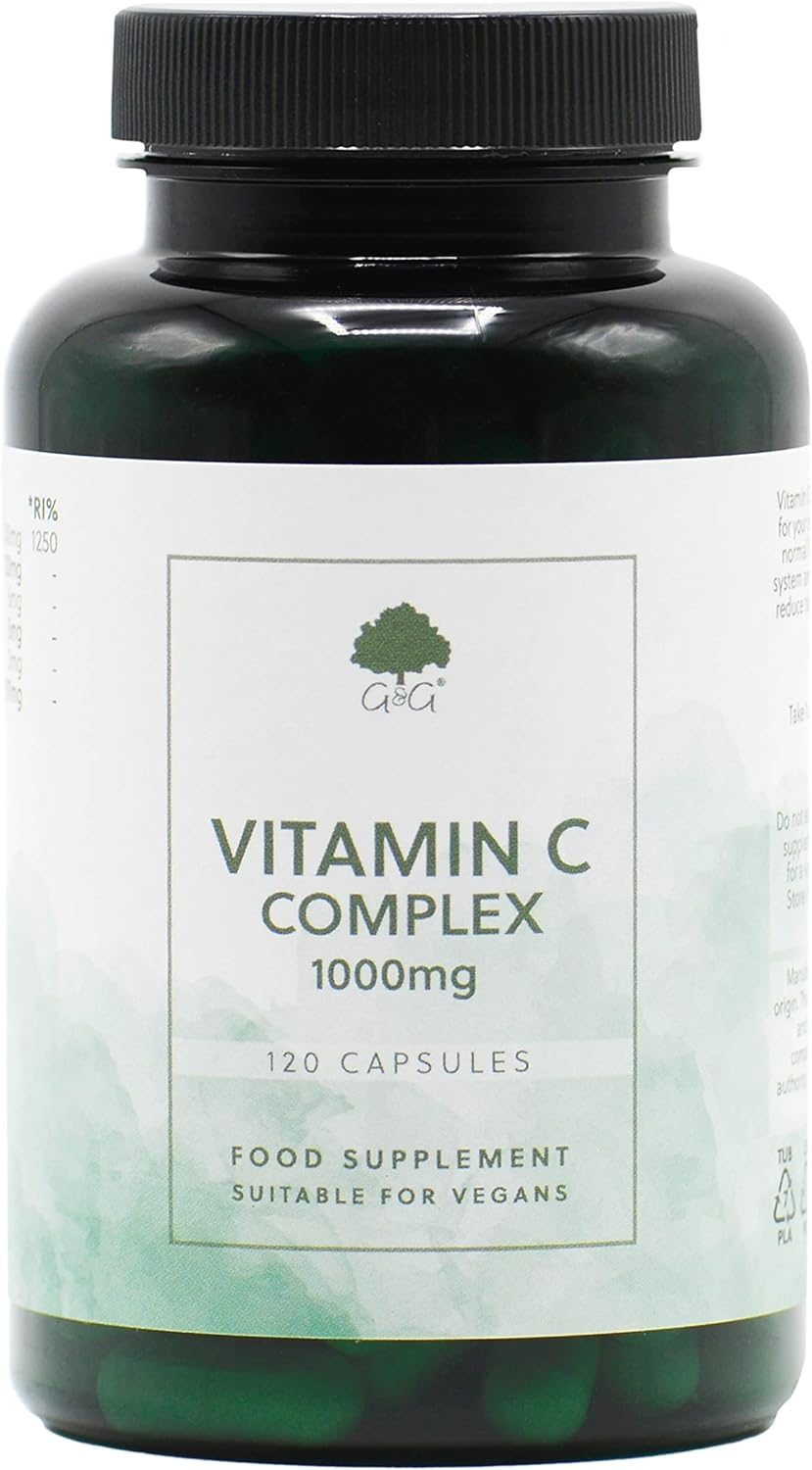High Strength Vitamin C Capsules | 1000mg Vitamin C per Capsule | 120 170 Grams