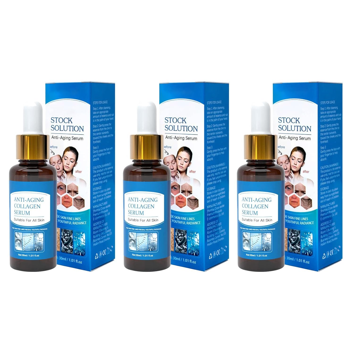 Vitamin C Serum For Face, Anti Aging Serum/Face Serum with Vitamin E, Salicylic & Amino Acids, Facial Serum Reduce Fine Lines, Wrinkles, Plump Skin