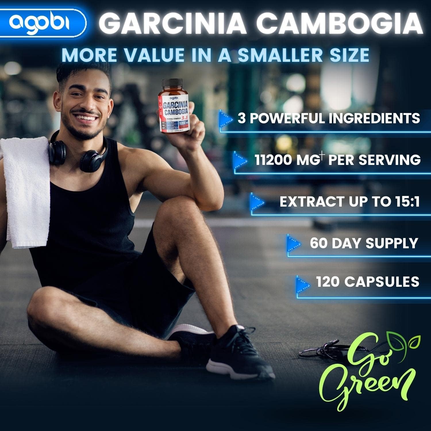  agobi 3in1 Garcinia Cambogia Extract Capsules - 11200mg Her