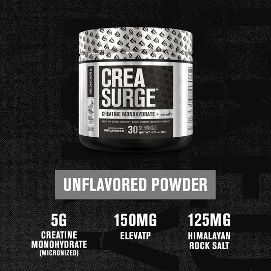 Jacked Factory Creatine Monohydrate Powder w/ElevATP - Creasurge 5g Mi