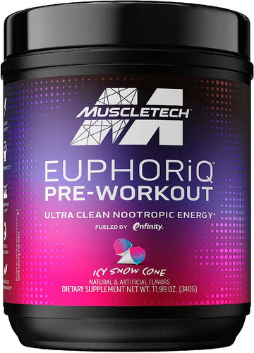 MuscleTech Pre Workout Powder EuphoriQ PreWorkout Smart Pre Workout Po