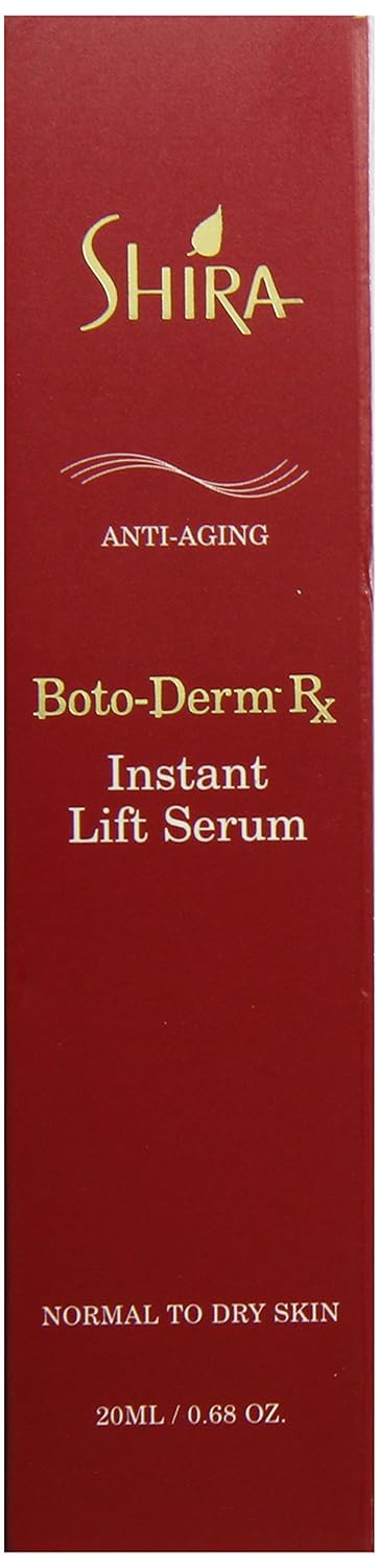 Shira Boto-Derm Rx Instant Lift Serum With Anti Aging FormulaVitamin C Helps to Reduce WrinklesKeeps Skin Hydrated and Nourished Helpful for Normal to Dry Skin Types (20ML)