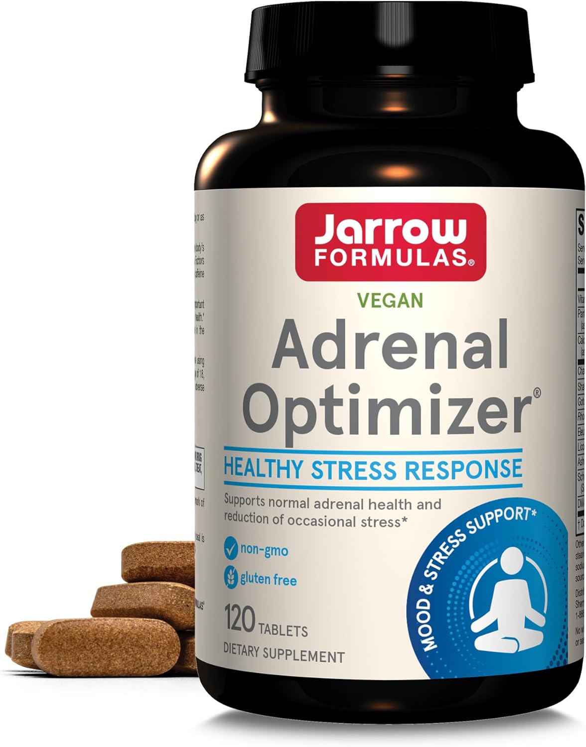 Jarrow Formulas Adrenal Optimizer - 120 Tablets - Dietary Supplement S4.8 Ounces