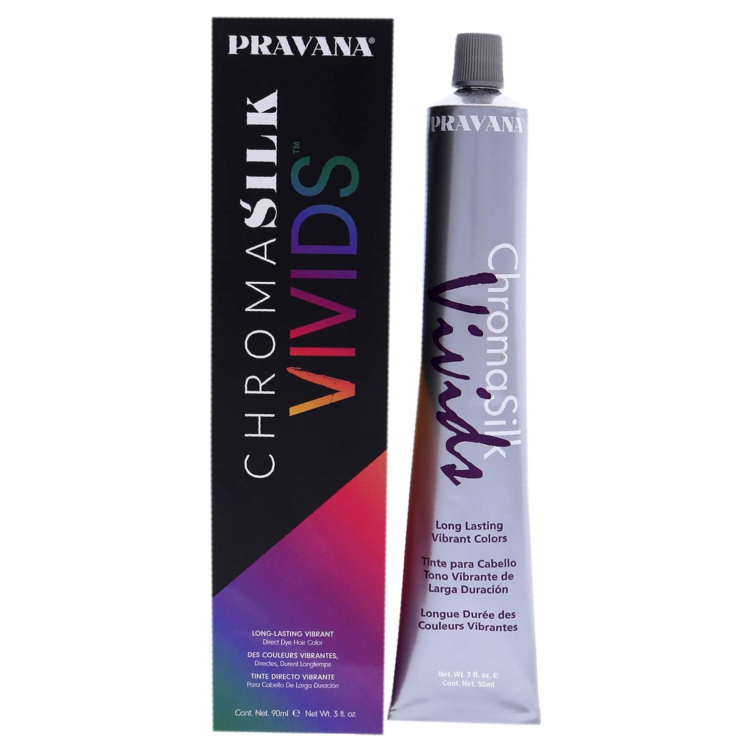 Pravana Chromasilk Vivids - Black Unisex, 3   (Pack of 1)