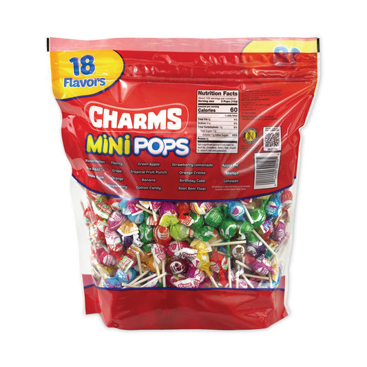Charms Mini Assorted Pops, 300 Pops Included : Grocery & Gou
