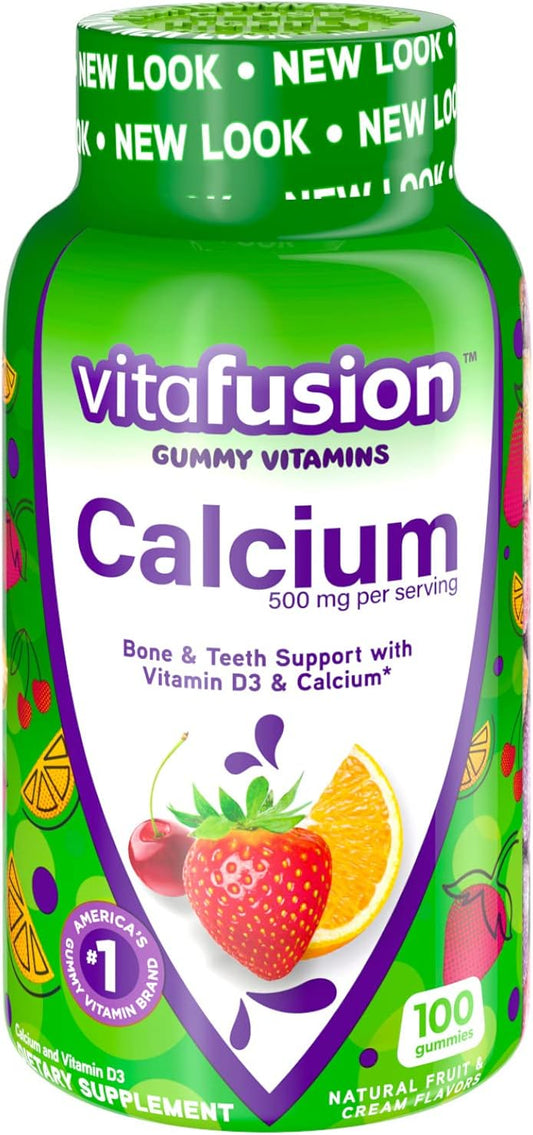 Vitafusion Calcium Adult Vitamins - 100 Gummies - 2 pack