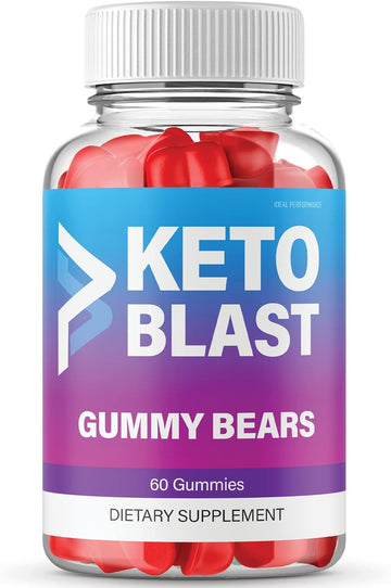 IDEAL PERFORMANCE Ketosis Blast Gummies 800mg Ketos Blast Gummy Bears Shark Weight Tank Blaster Loss Watcher (60 Gummies