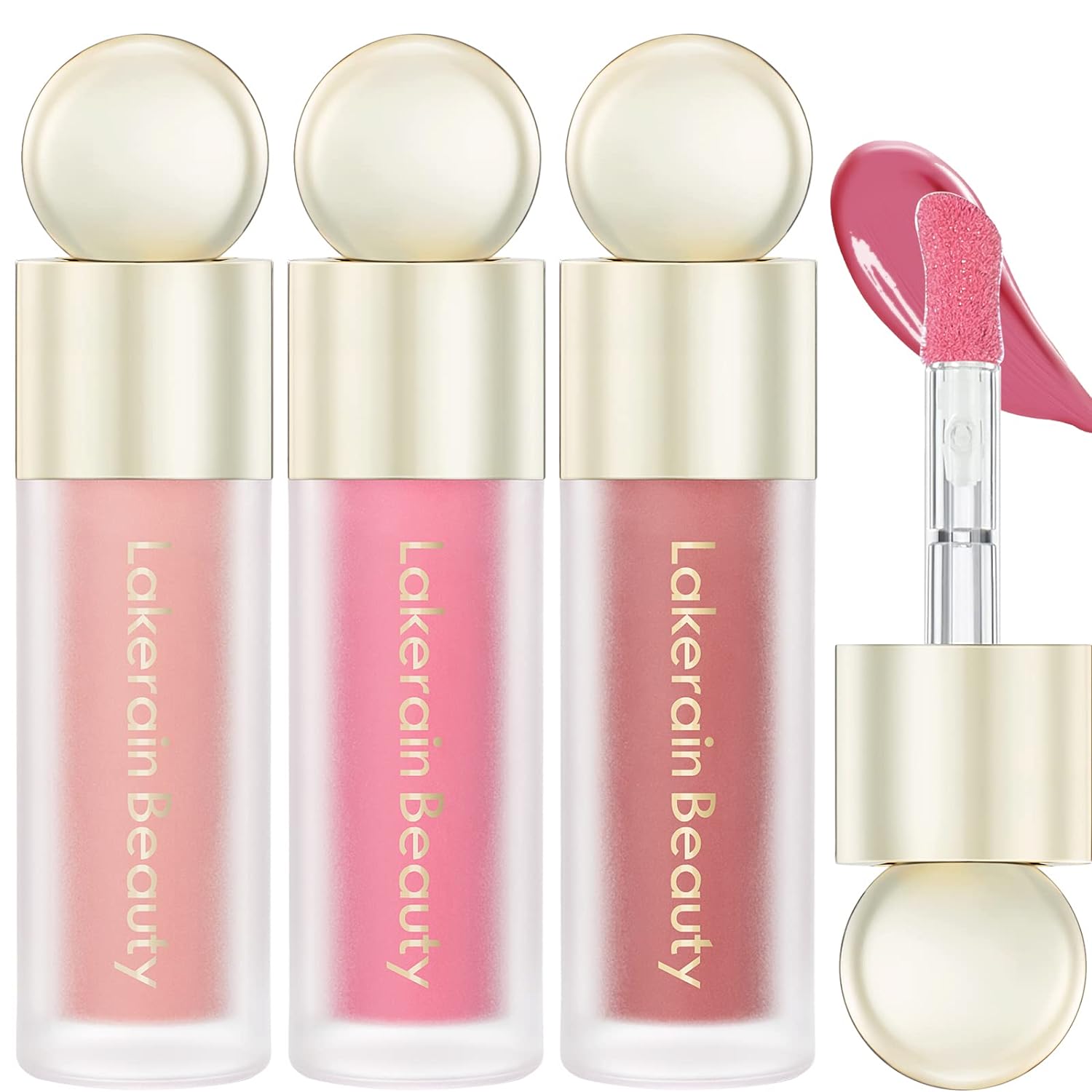SOYUB Soft Liquid Blush Makeup Set, Beauty Blush Makeup for Long-Lasting, Smudge Proof,Dewy Finish, Moisturizing Face Blush Stick for Cheek, Pack of 3