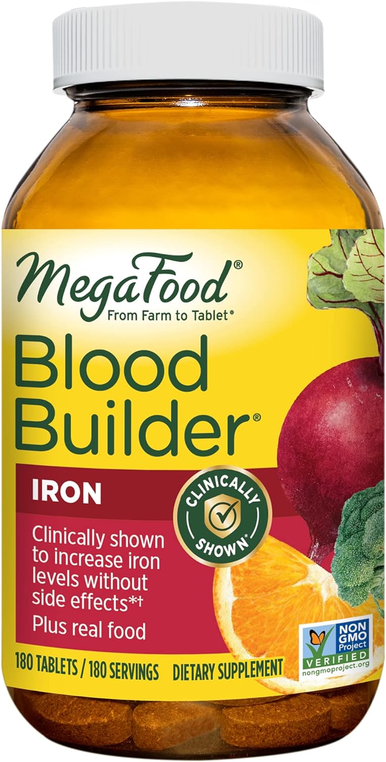 MegaFood Blood Builder - Iron Supplement Clinically Shown to Increase