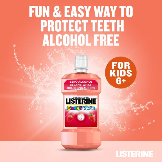 Listerine Smart Rinse For Kids Mild Berry 500